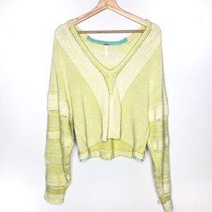 NEW Free People Lemonade Stand Sweater Medium